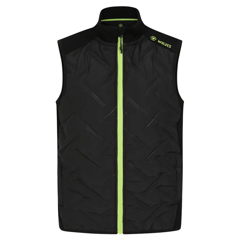Wolves Fanshop | Progression Hyrbid Gilet – Black/Green – Womens Wolves Merchandise Collection